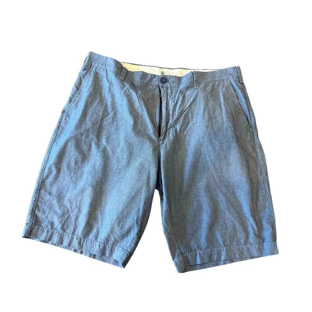J.Crew Factory Chambray Chino Cotton Shorts Men size 38 J Crew